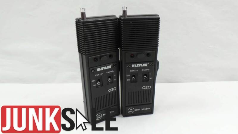Pair of Harvard Hand Held CB Radio's Sold As Seen Junksale Clearance